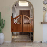 SRHIMEOS Swinging Doors Cafe Doors 39x31 Inch, Indoor Louvered Saloon Swing Door, Saloon Cafe Doors, Louvered Privacy Screen Partition, Bar Kitchen Stairs Solid Wood Cafe Door SRHIMEOS