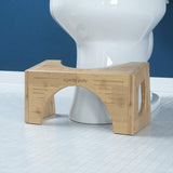 Squatty Potty The Original Toilet Stool - Bamboo Flip, 7" and 9" Adjustable Heights, Brown - Improve Bathroom Posture and Comfort Squatty Potty