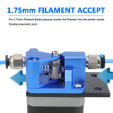 Haldis 3D Dual Gear Extruder, Upgraded Aluminum Alloy Block Bowden Extruder 1.75mm Filament Dual Drive Feed for Creality CR-10S CR10S PRO Ender-3 Ender 3PRO Ender 5 WoodArtSupply