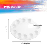 30 Pack 10 Well Paint Palettes Tray Bulk, White Plastic Paint Palettes for Adult, Watercolor Painting Tray Palette for Amateur Painters, DIY Art Painting KEJJNYER