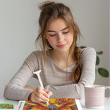 SENQAO Lion Diamond Painting Kits for Adults, Flower Diamond Art Paintings Kit for Beginners, 5D Full Drill Diamand Paintings Kits, Gem Art Crafts for Adults Wall Decor 12x16inch SENQAO