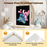 Cartoon Paint by Numbers Kit for Kids with Framed Canvas - with Wooden Easel, Easy Kids Paint by Number Kits Age 8-12, DIY Acrylic Oil Painting Kits with 4 Wooden Brushes Nice Gift Box (12x16 inch) KOJEFCV