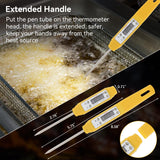 Akozon Digital Food Thermometer Automatic Calibration Pen High Accuracy Electronic Pocket Thermometer Yellow Home and Family Appliance and Decor Akozon