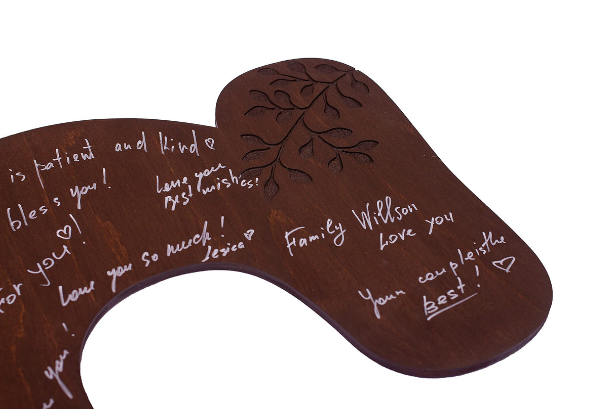 Personalized Wood Letter | Wedding Guest Book | Alternative Guest Book | Wedding Accessories | Wood Book Sign Decor | Unique Handmade for Wedding Wedding By Eli