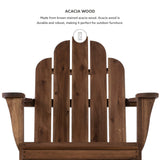 Linon Woodstock Rocking Chair, Teak Linon