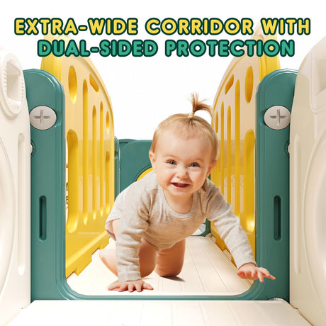 8 in 1 Toddler Slide Set, Kids Slide for Toddlers, Toddler Climber Slide PlaySet with Basketball Hoop,Outdoor Indoor Playground for Toddlers Upgraded MOCUTEEN