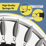 Sedeke 72" Trampoline for Kids with Net, 6 FT Indoor & Outdoor Small Toddler Trampoline with Basketball Hoop & Dart Board for Ages 1-8, Birthday Gifts for Boys & Girls, Baby Toddler Christmas Toys Sedeke