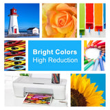 Topcolor Compatible Dye Ink Replacement for Canon GI-20 GI20 Ink Bottles Refills Kit for Canon G6020 G7020 G5020 MegaTank Printers, 170mL Black Ink Refill, 70mL Cyan Magenta Yellow, 4 Packs Topcolor