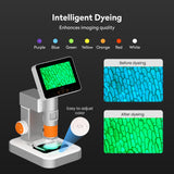 MX2-AS Microscope for Kids, 2-in-1 Handheld Miniscope, 1600X Digital Microscope with 4.3-inch 1080P Screen, Educational Kids Microscopes Kit for Boys Girls MatataStudio