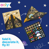 Ooly DIY Paper Airplane Book, 24 Paper Planes & Stickers, Kit Includes 12 Completed, 6 Blank and 6 Color-in Planes, Great Summer Crafts Activities for Boys and Girls Ooly