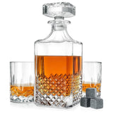 Luxury Gift For Men – Whiskey Decanter Set For Beloved Husband Or Dad Birthday Gift – 2 Whiskey Glasses And Decanter Set Is a Great Gift Idea for Whisky, Bourbon, Scotch lovers Hydro Gizmos