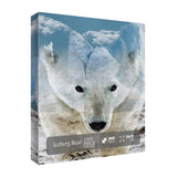 Animal Bear Jigsaw Puzzle for Adult 1000 Piece, Challenging Impossible Difficult Hard Puzzles for Adult, Nature Wildlife Hunting Puzzle 1000 Pieces BBOLDIN