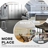 NChanmar 4 Tier Wire Shelving Unit Storage Shelves Shelf Organizer 54"x36"x14" Heavy Duty Metal Storage Rack Wire Rack NSF Height Adjustable for Laundry Bathroom Kitchen Garage Shelving (Black) NChanmar