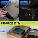 VAULTEK LifePod 2.0 Secure Waterproof Travel Case Rugged Electronic Lock Box Travel Organizer Portable Handgun Case with Backlit Keypad (Covert Black) VAULTEK