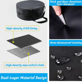 BLIRITEL Round Cable Bag, Waterproof Jumper Cable Organizer Storage Bag, Perfect for Jumper Cables,RV Sewer Pipe,EV Charging Cord Storage,Extensions and Garden Hoses,Camper Accessories (Black) BLIRITEL