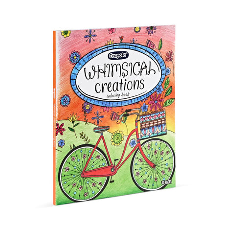 Crayola Whimsical Creations Coloring Book for Adults (40pgs), Adult Coloring Pages, 8x10, Perforated, Gift for Teens & Adults Crayola
