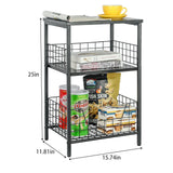 X-cosrack Side Table, Small End Table Record Player Stand with Storage, Vinyl Record Storage Night Stand for Living Room, Bedroom,Office(Patent Pending)(Black) X-cosrack