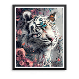 Natuyalo Paint by Numbers Kits for Adults, White Tiger Paint by Number for Adults Beginner, Animal Paint by Numbers on Canvas for Home Wall Decor 16x20 Inch Natuyalo