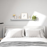 WELLAND White Finished 48 inch Pine Wood Fireplace Mantel Shelf Wall Mounted,Corona Crown Molding Floating Wall Picture Ledge Shelves WELLAND