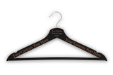 Customized Custom 3D Laser Engraved Personalized Wooden Clothes Hanger Organization Closet Tools (Black) Hat Shark