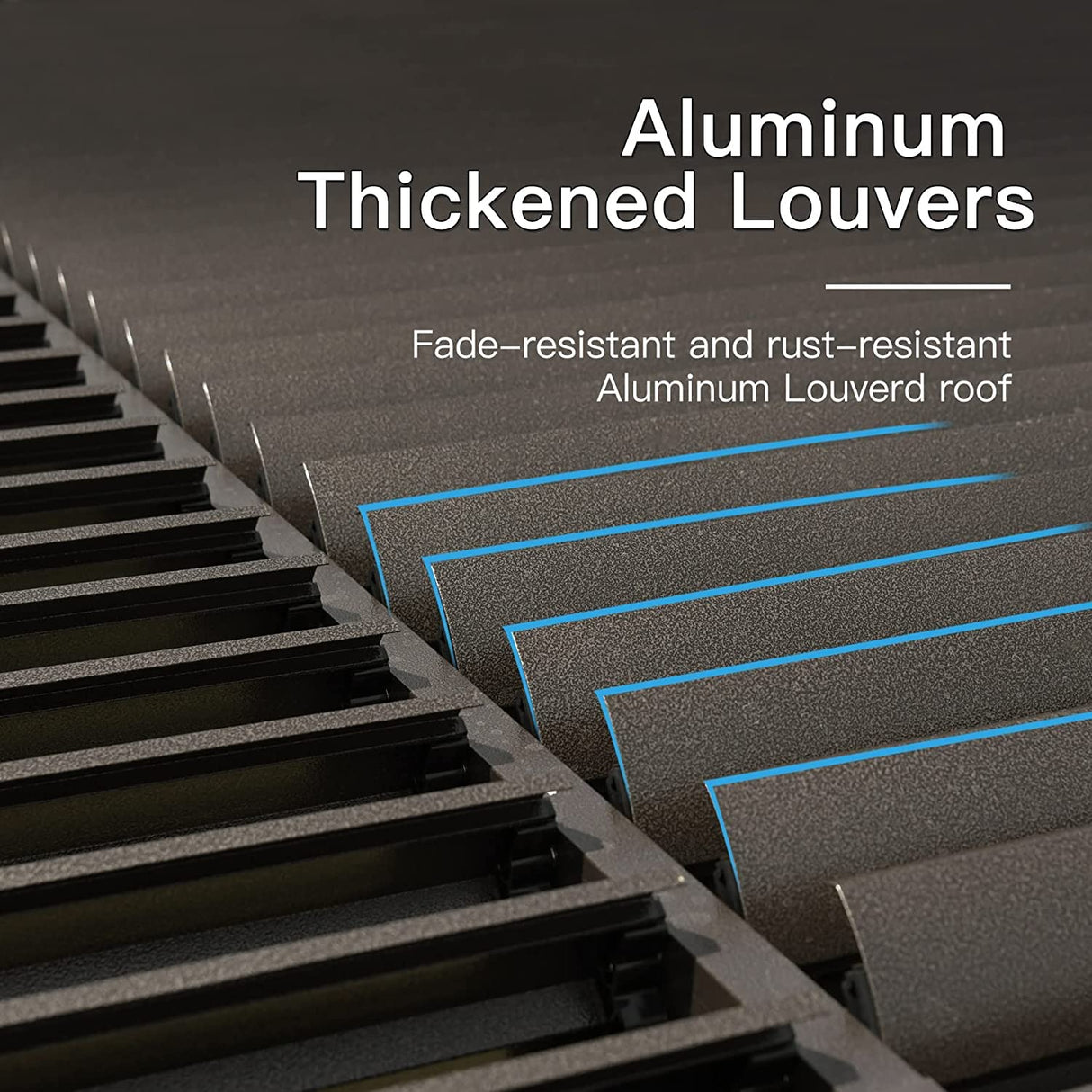 12’×16’ Louvered Pergola Outdoor Aluminium Pergola with Adjustable Roof Hardtop Sun Shade Shelter for Patios Deck Garden Backyard,Curtains&Netting (Dark Brown) by domi outdoor living domi outdoor living