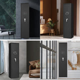 HEANVO 5 - Gun Safe Rifle, Long Gun Safe for Home Rifle and Pistols, Gun Safes & Cabinets with Drawer and Removable Shelf, Cabinet with Mute Function, Rifle Safe with LED Light HEANVO