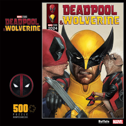 Buffalo Games - Marvel - Deadpool Comic Book - 500 Piece Jigsaw Puzzle for Adults -Challenging Puzzle Perfect for Game Nights - Finished Size is 21.25 x 15.00