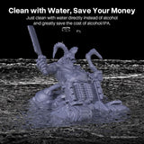 ELEGOO Water Washable 3D Printer Resin 2.0, Fast Curing Photopolymer Resin for Mars Saturn Jupiter MSLA DLP LCD 3D Printing, 385-405nm UV Curing 3D Printing Liquid, Ceramic Grey 2000g ELEGOO