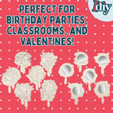 Paint Your Own Mirror Kids Party Craft Kits (12 Unicorn Friends Wood Mirrors)- Each Kit Has its Own Brush & Four Paints- Fun, Unique Birthday Favors, Summer Camp Art Activity, Classroom School Project Idiy