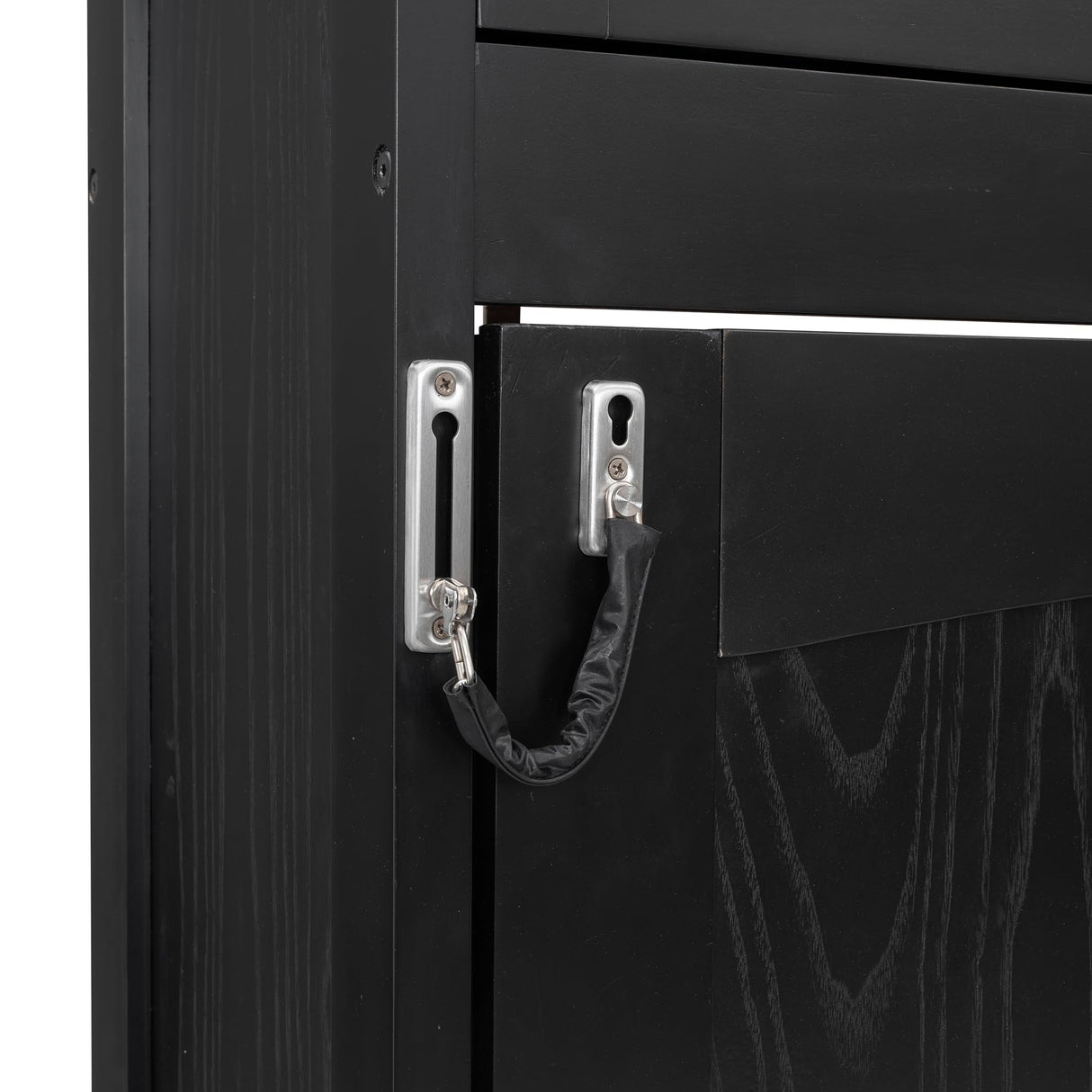 Merax Full Size Murphy Bed with 2 Storage Cabinets, Wood Hidden Foldable Wall Bed Frame w/Bookcase Shelves, Storage Bed Cabinet for Bedroom, Office, Space-Saving, No Box Spring Needed, Black Merax