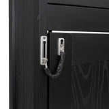 Merax Full Size Murphy Bed with 2 Storage Cabinets, Wood Hidden Foldable Wall Bed Frame w/Bookcase Shelves, Storage Bed Cabinet for Bedroom, Office, Space-Saving, No Box Spring Needed, Black Merax