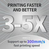 PLA 3D Printer Filament Bundle, TINMORRY PLA Filament 1.75mm, 250g x 5 Spools, Black+White+Blue+Red+Green, Net Weight 1.25kg TINMORRY