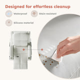 Triple Motor Power Swivel Rocker Recliner Chair with Adjustable Armrests for Adults Elderly, FSC Certified Faux Leather Rocking Chair Nursery for Breastfeeding(White) MAMAZING