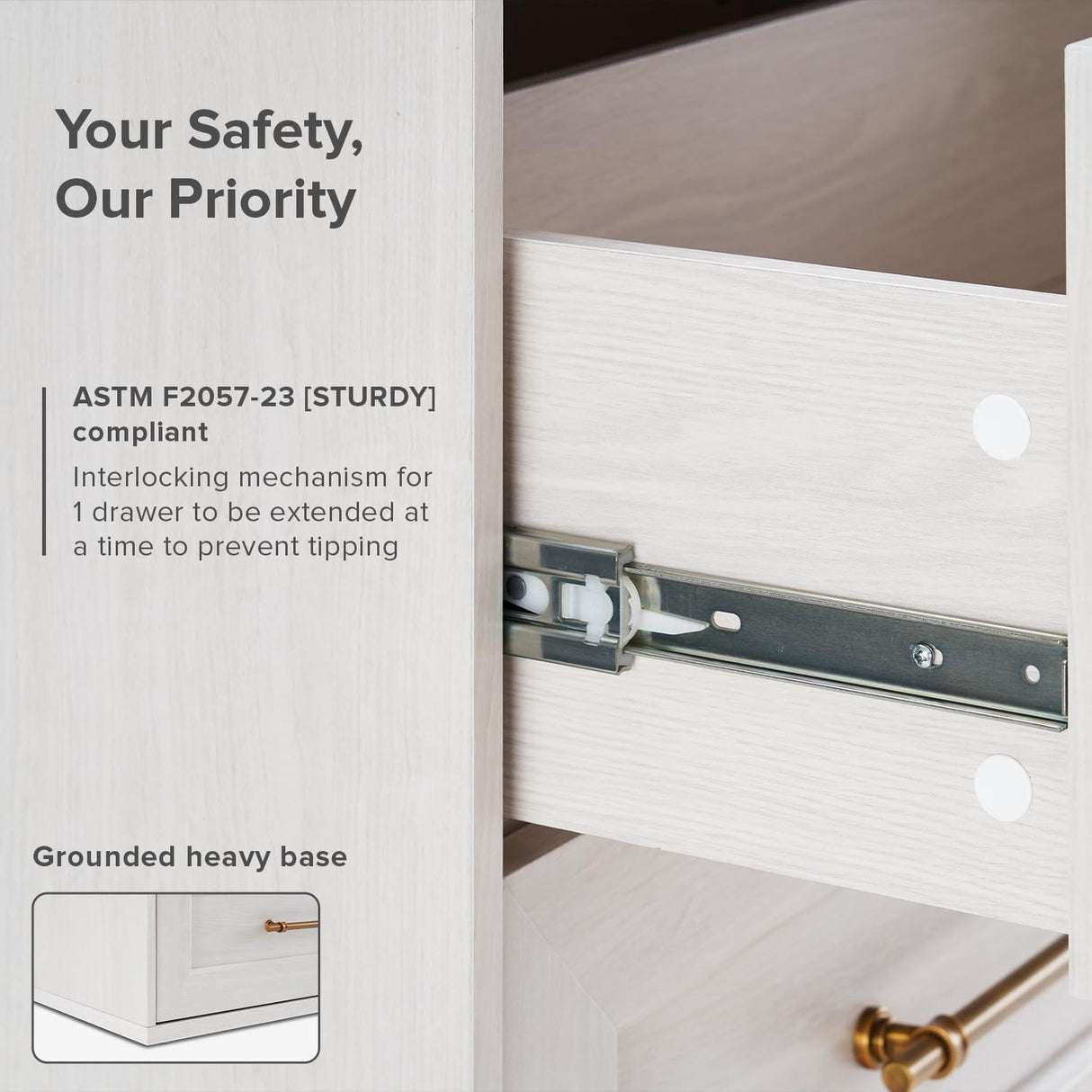 Mopio Blake 4 Piece Entertainment Center with Storage, Modern Farmhouse Wall Unit Dresser TV Stand with Tall Display Cabinets for up to 65" TVs, Trophy Display Case, Media Console Cabinet, Living Room mopio