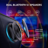 GTRACING Gaming Chair with Footrest Speakers Video Game Chair Bluetooth Music Heavy Duty Ergonomic Computer Office Desk Chair (Black) GTRACING