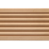 819-4FTWHW Unfinished White Hardwood Reversible Fluted/Reeded Casing Moulding ORNAMENTAL