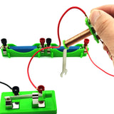 EUDAX DIY Physics Experiment Model Kit Electromagnetic Materials Electromagnet and Basic Electricity Discovery Circuit for School Lab Creative Educational Science Projects Teaching Equipment EUDAX