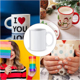 Lizusidtsy 70Pcs Sublimation Shrink Wrap Film 5X10 Inch Heat Transfer Shrink Film Shrink Wrap Bags White Shrink Wrap Bands for Mug Lizusidtsy