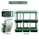 Eggluuz Chicken Nesting Box, 6 Compartments Chickens Egg Laying Nest Boxes for Hens Eggluuz