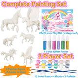Yileqi Unicorn Painting Kit - Paint Craft for Girls, Arts and Crafts for Kids Age 4-9 - DIY Unicorn Party Favors and Activities Yileqi