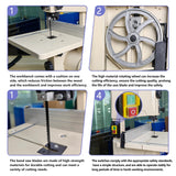 Band Saw, 8-Inch Benchtop Bandsaw with Cast Aluminum Table,for Woodworking and Metal Cutting, Precision Cutting Tool for DIY and Professional Projects SINAIERHK