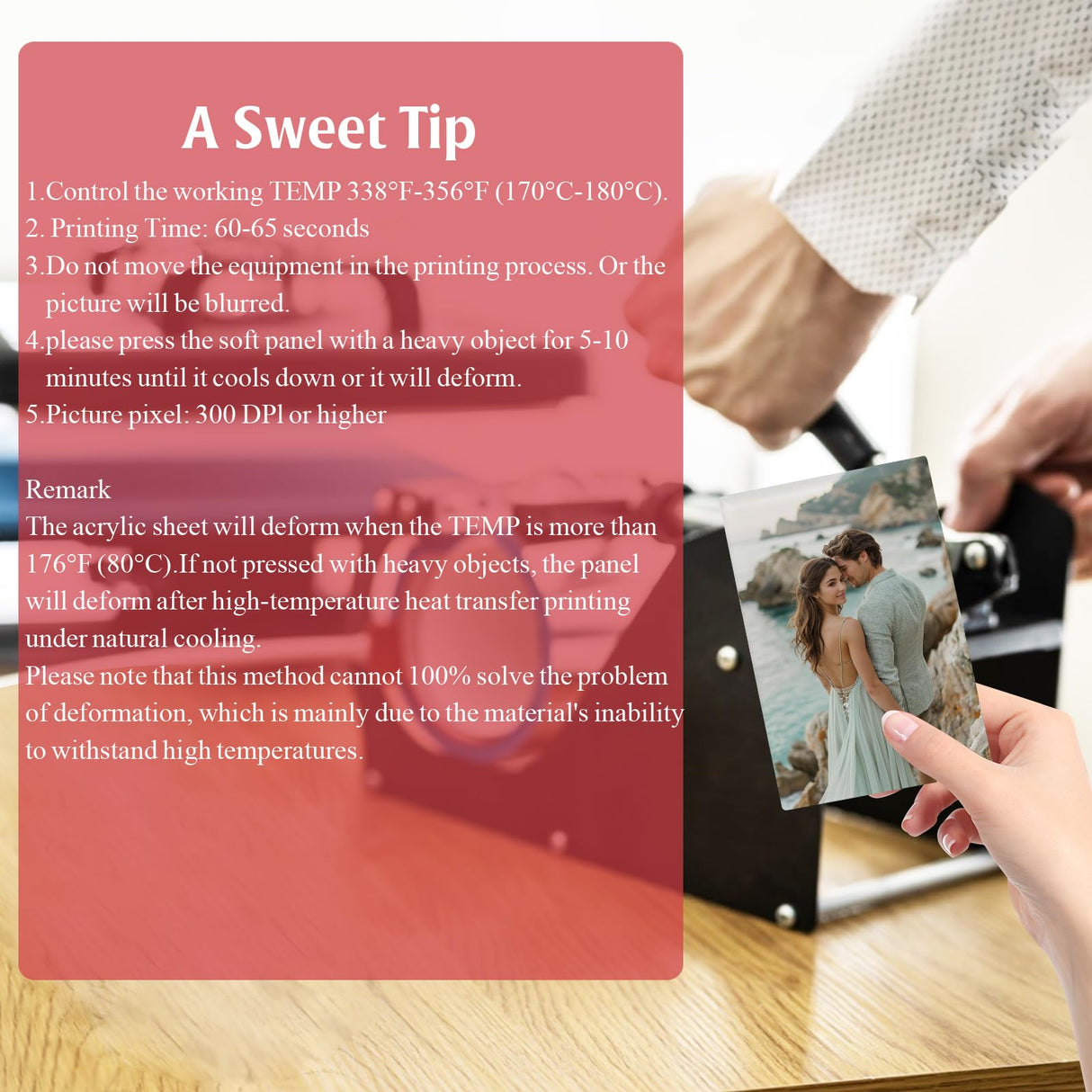 WANZELONYO Sublimation Photo Blanks 8x10 Inch 4 PCS Acrylic Sublimation Plate Plaque Picture Frame for Decoration Bulk WANZELONYO