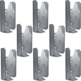 Jake Sales Wood Fence Rail Bracket for 2x4 Dimensional Lumber. Galvanized Steel to Resist Rusting. Quantity 8 Jake Sales