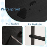 Somdot Black Nightstand with Charging Station and LED Light, Wide 5 Drawers Dresser for Bedroom with Fabric Bins and Open Shelf for Bedroom Kids Closet Dorm Guest Room, Black Somdot