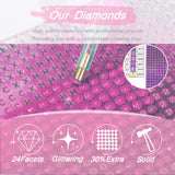 DVWIVGY 5D Diamond Painting Kits, Baby Shower Oh Baby Jungle Animals Diamond Art Kits for Kids, Animal Diamond Painting for Home Wall Decor 12 x 16 inch DVWIVGY