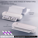 MinZhi Portable Thermal Printer,Wireless Printer Supports 8.5" X 11"US Letter&Legal,A4&A5 Paper,Bluetooth Inkless Travel Printer Compatible with Android iOS & Laptop for Office Travel Home MinZhi