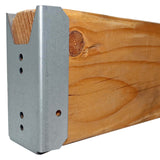 Jake Sales Wood Fence Rail Bracket for 2x4 Dimensional Lumber. Galvanized Steel to Resist Rusting. Quantity 8 Jake Sales