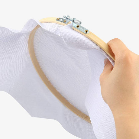 Caydo 16 Count Aida Cloth Big Size Classic Reserve White Cross Stitch Fabric 39x60 Inch Caydo