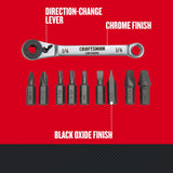 CRAFTSMAN Screwdriver Set, Ratcheting Offset, Multi-Bit, 10 Piece (CMHT68008) CRAFTSMAN