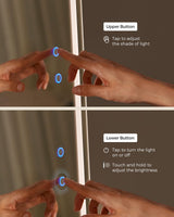 SONGMICS LED Mirror Jewelry Cabinet Standing, Lockable Jewelry Armoire with Full-Length Mirror and Adjustable LED Lights, Space-Saving Jewelry Organizer with Mirror, Gift Idea, Ink Black UJJC008B01 SONGMICS